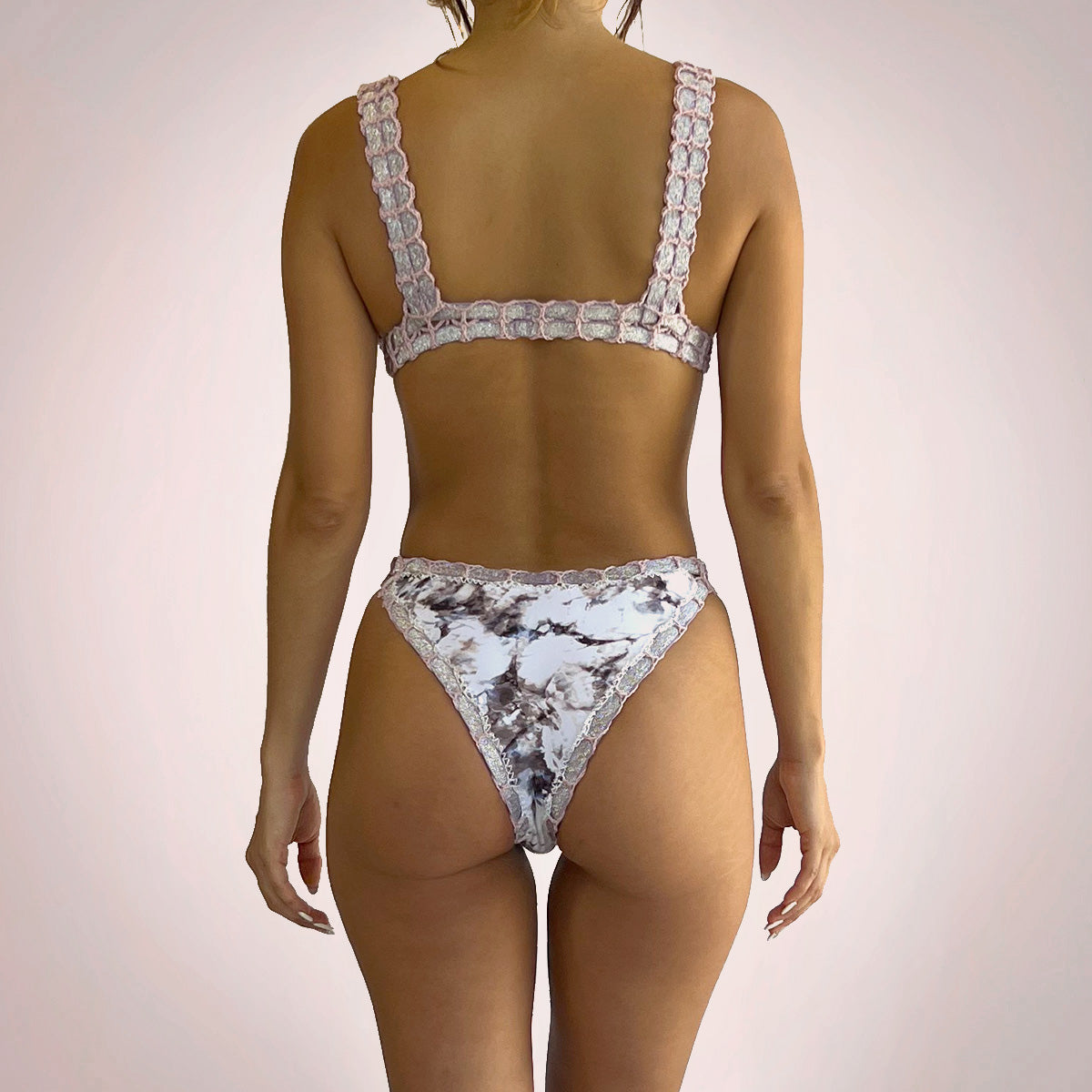 IXCHEL TOP Doblevista Marmol y Malva