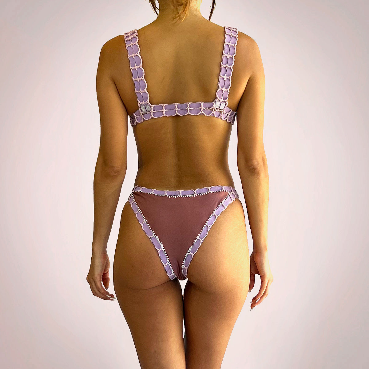 IXCHEL TOP Doblevista Marmol y Malva