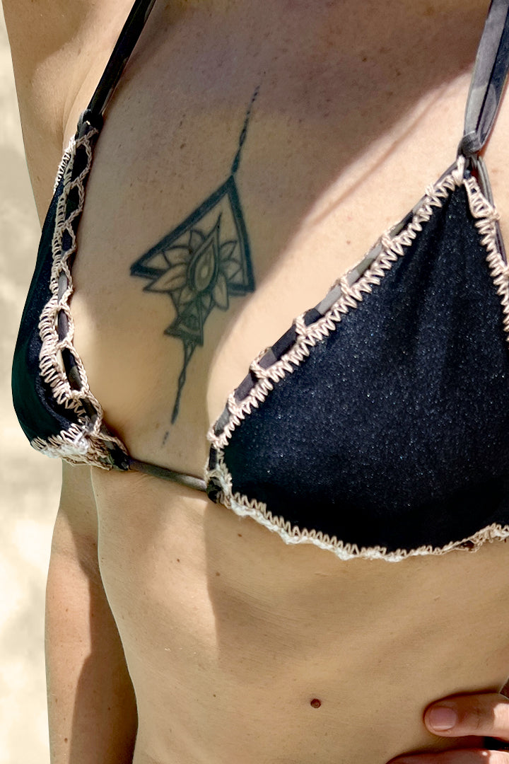 FLOR DE MAYO TOP Doblevista Camouflage y Negro Wet