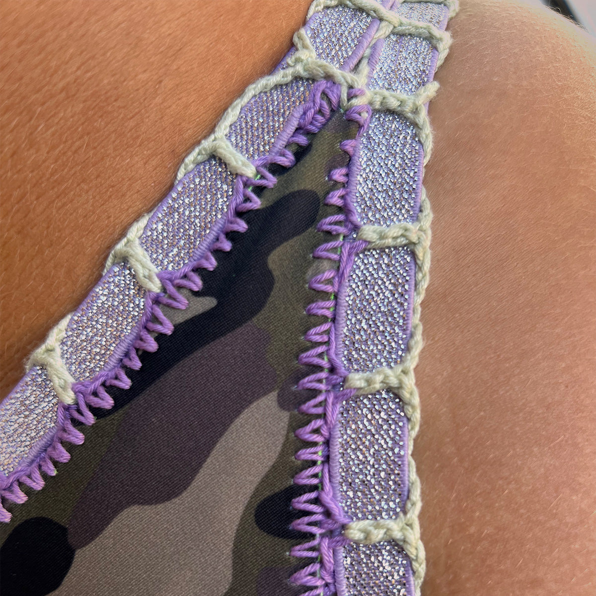 IXCHEL TOP Doblevista Camouflage y Neon